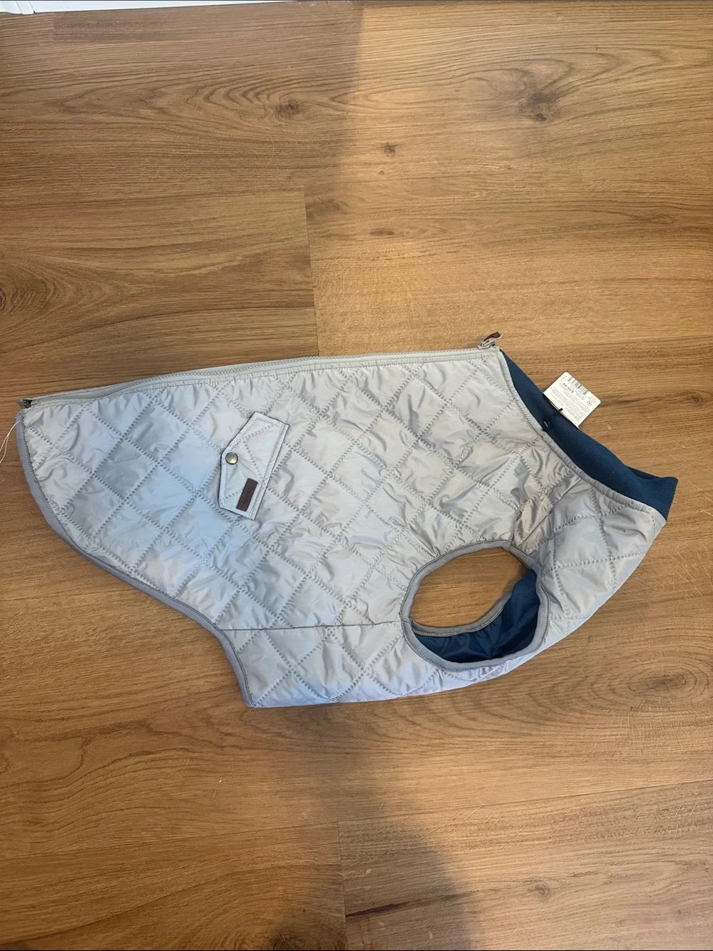 Reddy quilted bomber dog vest xl primaloft grey